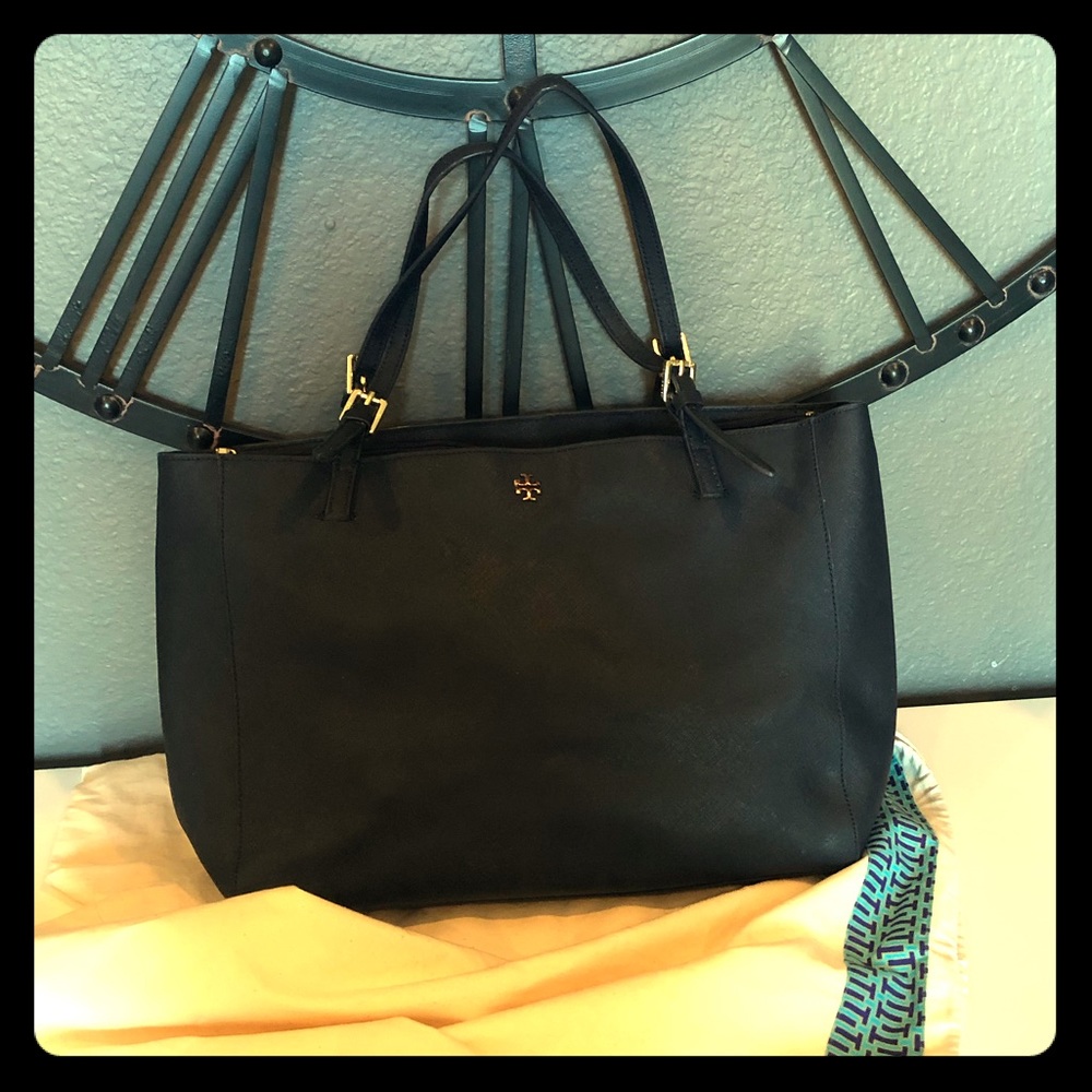 Navy Tory Burch Computer Tote